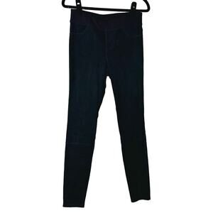 Blanc Noir Pants Leather Suede Skinny Legging Moto Black S